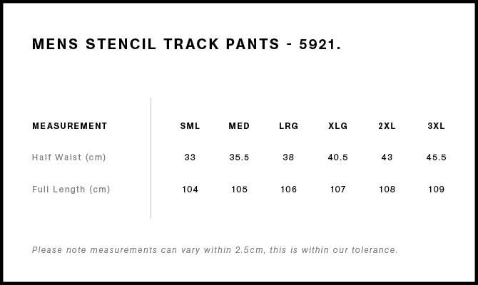 5921 size guide