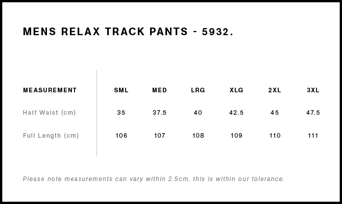 5932 size guide