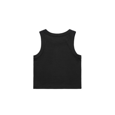 AS Colour WOMEN'S Organic Rib Crop Tank (4064G) back preview