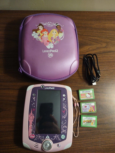 Disney Princess LeapFrog Leappad 2 Explorer Learning System Bundle