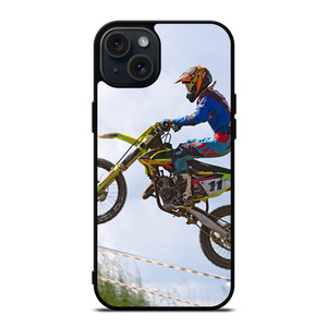 Stunt In Motocross Dirt Bike iPhone 15 Plus Case Cover Stunt In Motocross Dirt Bike iPhone 15 Plus Case Cover