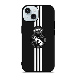 3 Stripes Real Madrid iPhone 15 Case Cover 3 Stripes Real Madrid iPhone 15 Case Cover