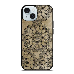 HENNA MANDALA DESIGN iPhone 15 Case Cover HENNA MANDALA DESIGN iPhone 15 Case Cover