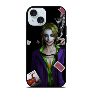 Joker Girl Smoking iPhone 15 Case Cover Joker Girl Smoking iPhone 15 Case Cover