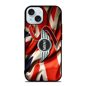 MINI COOPER LOGO FLAG iPhone 15  Case Cover MINI COOPER LOGO FLAG iPhone 15  Case Cover