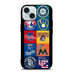 MLB Team Logo 3 iPhone 15 Case Cover MLB Team Logo 3 iPhone 15 Case Cover