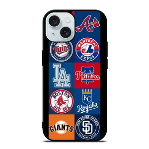 MLB Team Logo 4 iPhone 15 Case Cover MLB Team Logo 4 iPhone 15 Case Cover