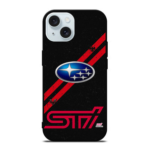 STI Subaru Logo iPhone 15 Case Cover STI Subaru Logo iPhone 15 Case Cover