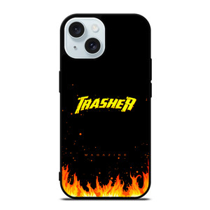 Trasher Smoldering Font iPhone 15  Case Cover Trasher Smoldering Font iPhone 15  Case Cover
