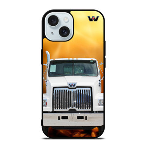 White Western Star Truck iPhone 15 Case Cover White Western Star Truck iPhone 15 Case Cover
