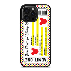 Custom Personalized Disney Ticket iPhone 16 Pro Max Case Cover Custom Personalized Disney Ticket iPhone 16 Pro Max Case Cover