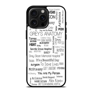GREY'S ANATOMY STORY iPhone 16 Pro Max Case Cover GREY'S ANATOMY STORY iPhone 16 Pro Max Case Cover