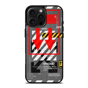 Red Arrow Down Off White iPhone 16 Pro Max Case Cover Red Arrow Down Off White iPhone 16 Pro Max Case Cover