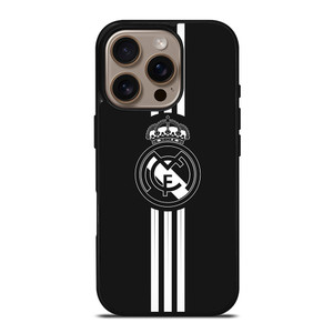 3 Stripes Real Madrid iPhone 16 Pro Case Cover 3 Stripes Real Madrid iPhone 16 Pro Case Cover