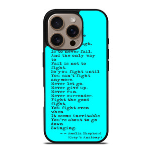 GREY'S ANATOMY QUOTES iPhone 16 Pro Case Cover GREY'S ANATOMY QUOTES iPhone 16 Pro Case Cover