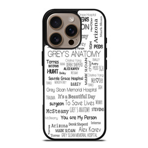 GREY'S ANATOMY STORY iPhone 16 Pro Case Cover GREY'S ANATOMY STORY iPhone 16 Pro Case Cover