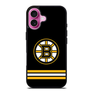 Boston Bruins NHL in Black iPhone 16 Plus Case Cover Boston Bruins NHL in Black iPhone 16 Plus Case Cover