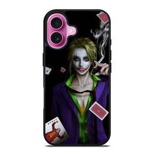 Joker Girl Smoking iPhone 16 Plus Case Cover Joker Girl Smoking iPhone 16 Plus Case Cover