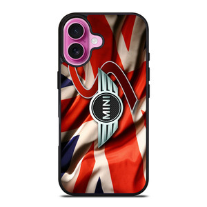 MINI COOPER LOGO FLAG iPhone 16 Plus Case Cover MINI COOPER LOGO FLAG iPhone 16 Plus Case Cover