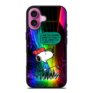 SNOOPY SHORT QUOTE iPhone 16 Plus Case Cover SNOOPY SHORT QUOTE iPhone 16 Plus Case Cover