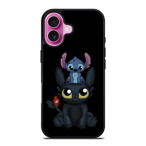 Toothless And Stitch iPhone 16 Plus Case Cover Toothless And Stitch iPhone 16 Plus Case Cover