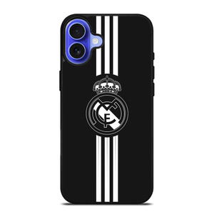 3 Stripes Real Madrid iPhone 16 Case Cover 3 Stripes Real Madrid iPhone 16 Case Cover