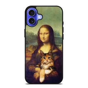 Cat And Monalisa iPhone 16 Case Cover Cat And Monalisa iPhone 16 Case Cover