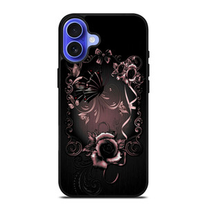 Gothic Rose Flower iPhone 16 Case Cover Gothic Rose Flower iPhone 16 Case Cover