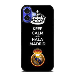 KEEP CALM AND HALA MADRID iPhone 16 Case Cover KEEP CALM AND HALA MADRID iPhone 16 Case Cover