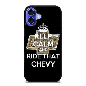 KEEP CALM AND RIDE THAT CHEVY iPhone 16 Case Cover KEEP CALM AND RIDE THAT CHEVY iPhone 16 Case Cover