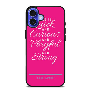 SHE IS KATE SPADE iPhone 16 Case Cover SHE IS KATE SPADE iPhone 16 Case Cover