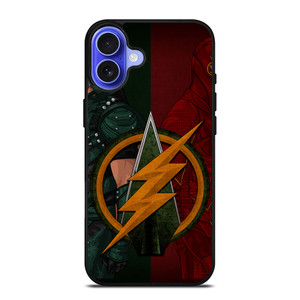 THE FLASH GREEN ARROW iPhone 16 Case Cover THE FLASH GREEN ARROW iPhone 16 Case Cover