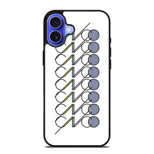 White CNCO Logo iPhone 16 Case Cover White CNCO Logo iPhone 16 Case Cover