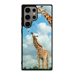 MOM AND BABY GIRAFFE EAT Samsung Galaxy S24 Ultra Case Cover MOM AND BABY GIRAFFE EAT Samsung Galaxy S24 Ultra Case Cover