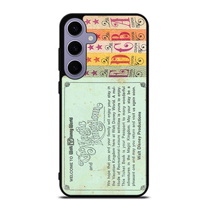 Printed World Disney Ticket Samsung Galaxy S24 Plus Case Cover Printed World Disney Ticket Samsung Galaxy S24 Plus Case Cover
