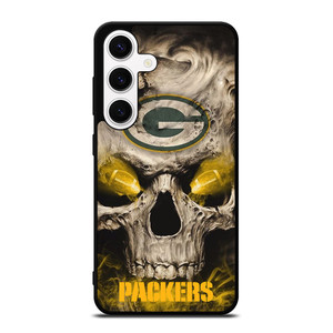 Green Bay Packers Skull Samsung Galaxy S24 Case Cover Green Bay Packers Skull Samsung Galaxy S24 Case Cover