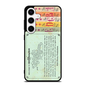 Printed World Disney Ticket Samsung Galaxy S24 Case Cover Printed World Disney Ticket Samsung Galaxy S24 Case Cover