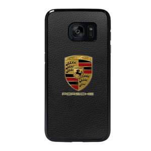 Porsche Leather Logo Samsung Galaxy S7 Edge Case Cover Porsche Leather Logo Samsung Galaxy S7 Edge Case Cover