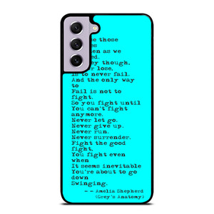 GREY'S ANATOMY QUOTES Samsung Galaxy S21 FE 5G Case Cover GREY'S ANATOMY QUOTES Samsung Galaxy S21 FE 5G Case Cover