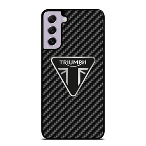 Triumph Motorcycle Carbon Logo Samsung Galaxy S21 FE 5G Case Cover Triumph Motorcycle Carbon Logo Samsung Galaxy S21 FE 5G Case Cover