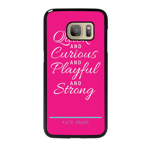 SHE IS KATE SPADE Samsung Galaxy S7 Case Cover SHE IS KATE SPADE Samsung Galaxy S7 Case Cover