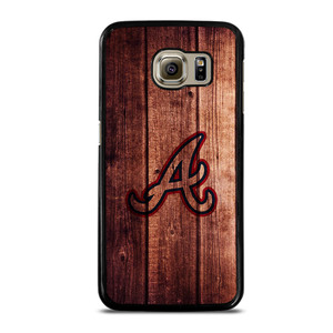 Atlanta Braves Wood Logo Samsung Galaxy S6 Case Cover Atlanta Braves Wood Logo Samsung Galaxy S6 Case Cover