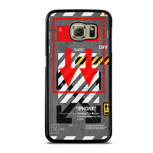 Red Arrow Down Off White Samsung Galaxy S6 Case Cover Red Arrow Down Off White Samsung Galaxy S6 Case Cover