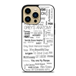 GREY'S ANATOMY STORY iPhone 14 Pro Max Case Cover GREY'S ANATOMY STORY iPhone 14 Pro Max Case Cover