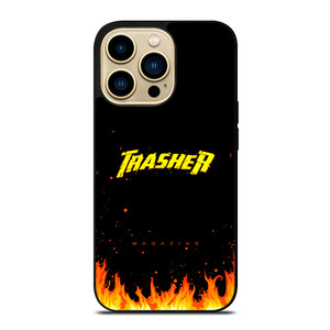 Trasher Smoldering Font iPhone 14 Pro Max Case Cover Trasher Smoldering Font iPhone 14 Pro Max Case Cover