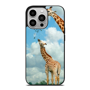 MOM AND BABY GIRAFFE EAT iPhone 14 Pro Case Cover MOM AND BABY GIRAFFE EAT iPhone 14 Pro Case Cover
