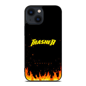 Trasher Smoldering Font iPhone 14 Plus Case Cover Trasher Smoldering Font iPhone 14 Plus Case Cover
