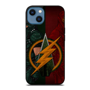 THE FLASH GREEN ARROW iPhone 14 Case Cover THE FLASH GREEN ARROW iPhone 14 Case Cover