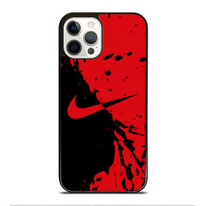Black Red Nike iPhone 12 Pro Case Cover Black Red Nike iPhone 12 Pro Case Cover