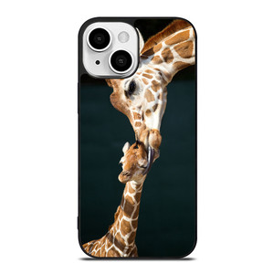 MOM TOUCHES BABY GIRAFFE iPhone 13 Mini Case Cover MOM TOUCHES BABY GIRAFFE iPhone 13 Mini Case Cover